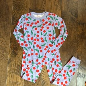 Hanna Andersson Girls Long John Pajamas Sz 14
